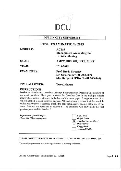 dcu past exam results|Examination Results .